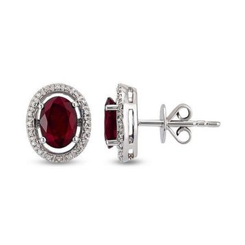 Harem Altın RTK9 2.34 ct Yakut Pırlanta Küpe