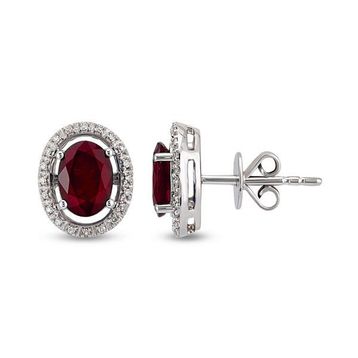 Harem Altın RTK9 2.34 ct Yakut Pırlanta Küpe