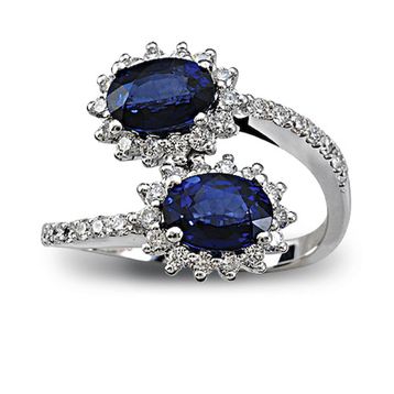 Harem Altın RTY10 2.74 Ct Pırlanta Safir Yüzük