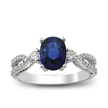Harem Altın RTY12 Kadın 1.83 ct Pırlanta Safir Yüzük