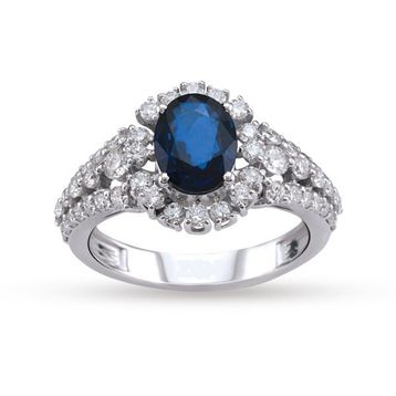 Harem Altın RTY121 2.16 Ct Pırlanta Safir Yüzük
