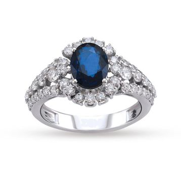 Harem Altın RTY121 2.16 Ct Pırlanta Safir Yüzük