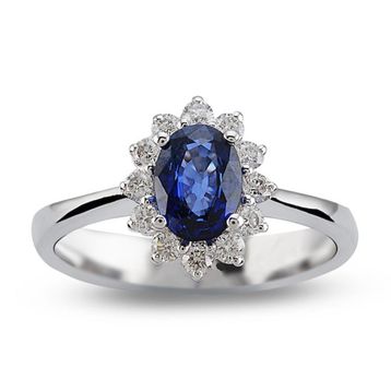 Harem Altın RTY18 Kadın 1.25 ct Pırlanta Safir Yüzük