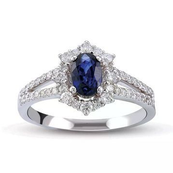 Harem Altın RTY23 1.02 Ct Pırlanta Safir Yüzük
