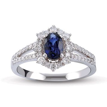Harem Altın RTY23 1.02 Ct Pırlanta Safir Yüzük