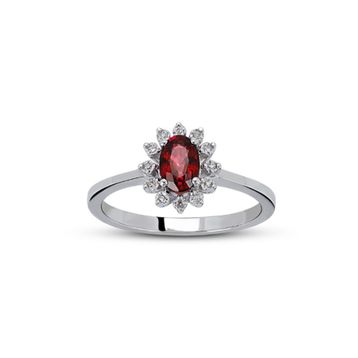 Harem Altın RTY25 Kadın 0.62 ct Pırlanta Yakut Yüzük