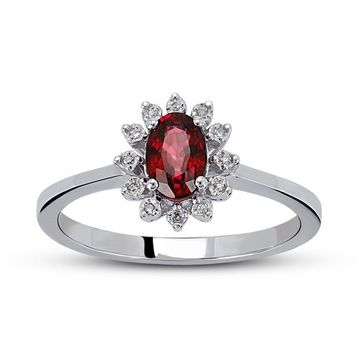 Harem Altın RTY25 Kadın 0.62 ct Pırlanta Yakut Yüzük