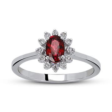 Harem Altın RTY25 Kadın 0.62 ct Pırlanta Yakut Yüzük
