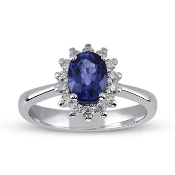 Harem Altın RTY26 Kadın 1.14 ct Pırlanta Safir Yüzük