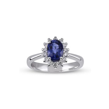 Harem Altın RTY26 Kadın 1.14 ct Pırlanta Safir Yüzük