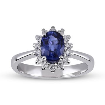 Harem Altın RTY26 Kadın 1.14 ct Pırlanta Safir Yüzük
