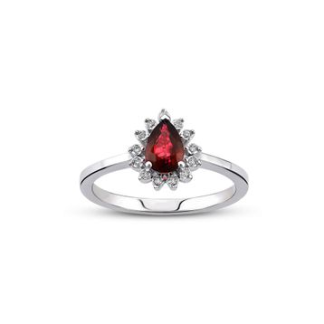 Harem Altın RTY30 Kadın 0.52 ct Pırlanta Yakut Yüzük