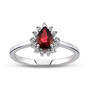 Harem Altın RTY30 Kadın 0.52 ct Pırlanta Yakut Yüzük