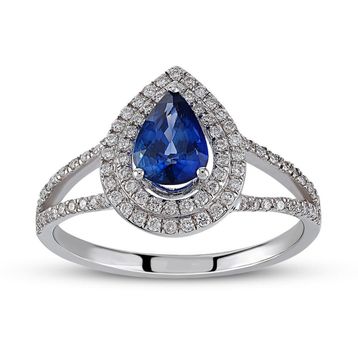 Harem Altın RTY33 1.21 Ct Pırlanta Safir Yüzük