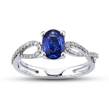 Harem Altın RTY36 Kadın 1.10 ct Pırlanta Safir Yüzük