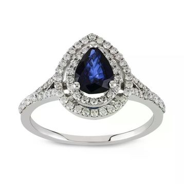 Harem Altın RTY37 Kadın 1.05 ct Pırlanta Safir Yüzük