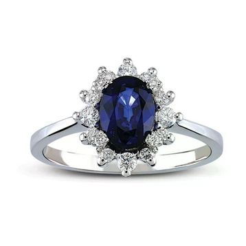 Harem Altın RTY4 1.16 Ct Pırlanta Safir Yüzük