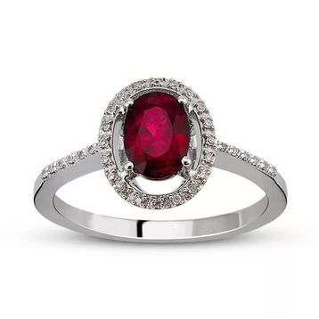 Harem Altın RTY8 Kadın 1.05 ct Pırlanta Yakut Yüzük