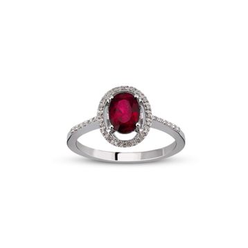 Harem Altın RTY8 Kadın 1.05 ct Pırlanta Yakut Yüzük