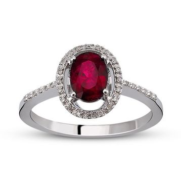 Harem Altın RTY8 Kadın 1.05 ct Pırlanta Yakut Yüzük