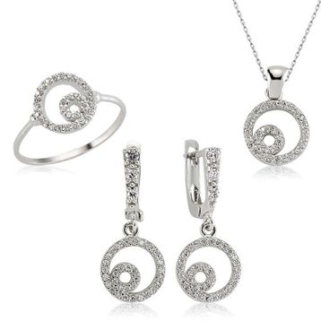 Harem Altın SET101116R Beyaz Taşlı Kadın Gümüş Yüzük