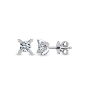 Harem Altın TKPE1 0.08 ct Tektaş Badem Tırnak Pırlanta Küpe