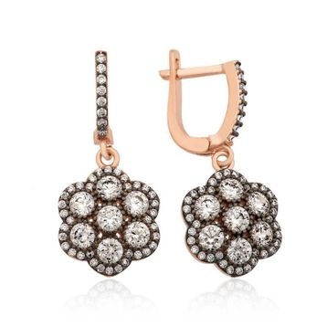 Harem Altın TKPE17 0.30 ct V Tırnak Tektaş Pırlanta Küpe