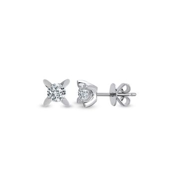 Harem Altın TKPE2 0.18 ct Tektaş Badem Tırnak Pırlanta Küpe