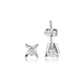Harem Altın TKPE2 0.18 ct Tektaş Badem Tırnak Pırlanta Küpe