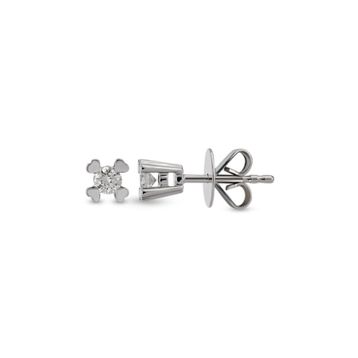Harem Altın TKPE4 0.16 ct Tektaş Kalp Tırnak Pırlanta Küpe