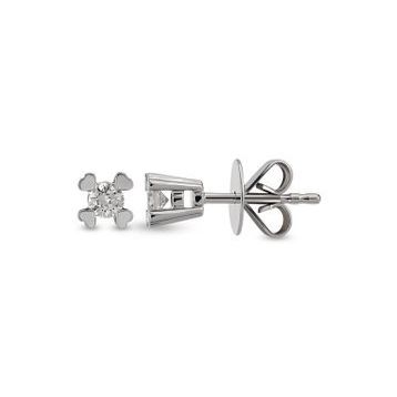 Harem Altın TKPE4 0.16 ct Tektaş Kalp Tırnak Pırlanta Küpe