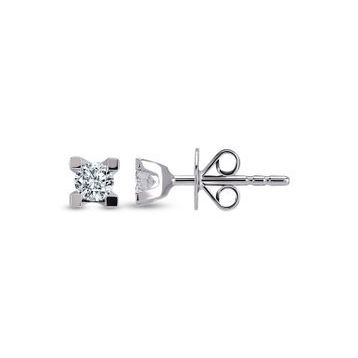 Harem Altın TKPE7 0.18 ct Tektaş Takoz Tırnak Pırlanta Küpe