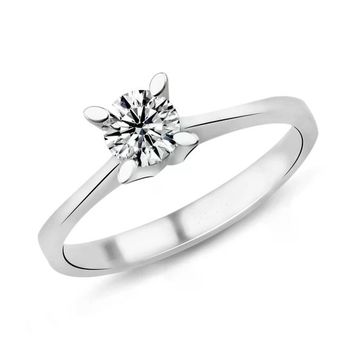Harem Takı PR195 0.35 ct F Renk HRD Sertifikalı Pırlanta Tektaş Yüzük