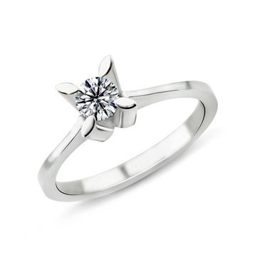 Harem Takı PR375 0.42 ct F Renk HRD Sertifikalı Pırlanta Tektaş Yüzük