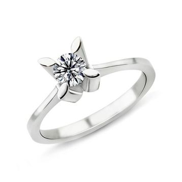 Harem Takı PR440 0.49 ct F Renk HRD Sertifikalı Pırlanta Tektaş Yüzük