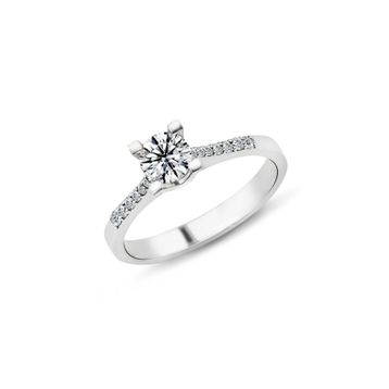 Harem Takı PR464 0.75 ct F Renk HRD Sertifikalı Pırlanta Tektaş Yüzük