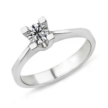Harem Takı PR474 0.33 ct E Renk HRD Sertifikalı Pırlanta Tektaş Yüzük