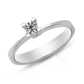 Harem Takı PR56 0.20 ct D Renk Pırlanta Tektaş Yüzük