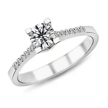 Harem Takı PR57 0.35 ct F Renk HRD Sertifikalı Pırlanta Tektaş Yüzük