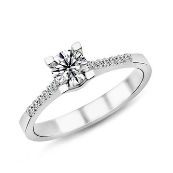 Harem Takı PR7 0.58 ct F Renk HRD Sertifikalı Pırlanta Tektaş Yüzük