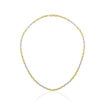 Harem ZKU105 Altın Oval Barlı Yeşil Beyaz Zincir Kolye