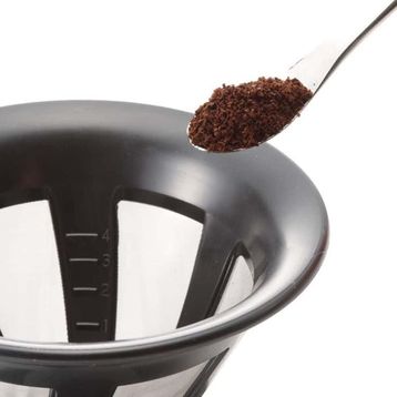 Hario 02 Siyah Kendinden Filtreli Dripper