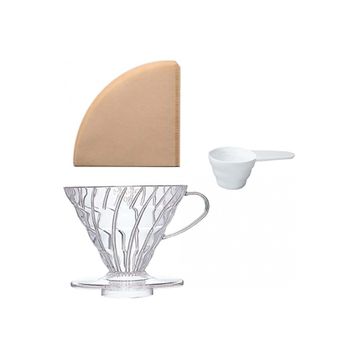 Hario V60 02 Dripper - Şeffaf Plastik