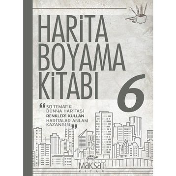Harita Boyama Kitabı 6 - Maksat Kitap