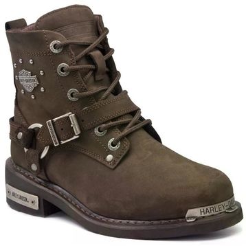 Harley Davidson Becky 025Z100423-D0427 Kahverengi Deri Kadın Bot