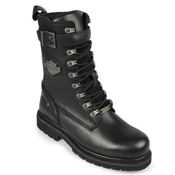 Harley Davidson Gladis G0385 Siyah Deri Kadın Bot