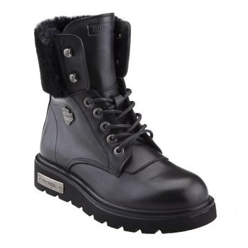 Harley Davidson Hannah New Siyah Deri Kadın Bot