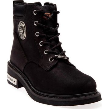 Harley Davidson Jim 025G100128-B14-27 Siyah Nubuk Kadın Bot