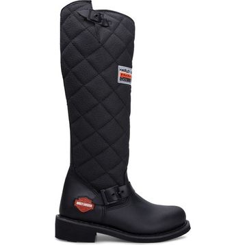 Harley Davidson Laconia HI 646 025G100074-B1427 Siyah Deri Kadın Çizme