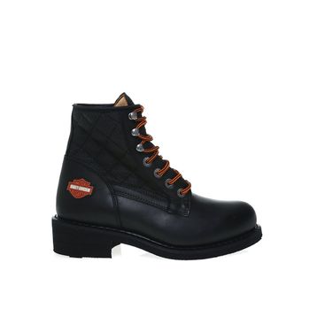 Harley Davidson New Worker Mid 025M100699 Siyah Deri Erkek Bot